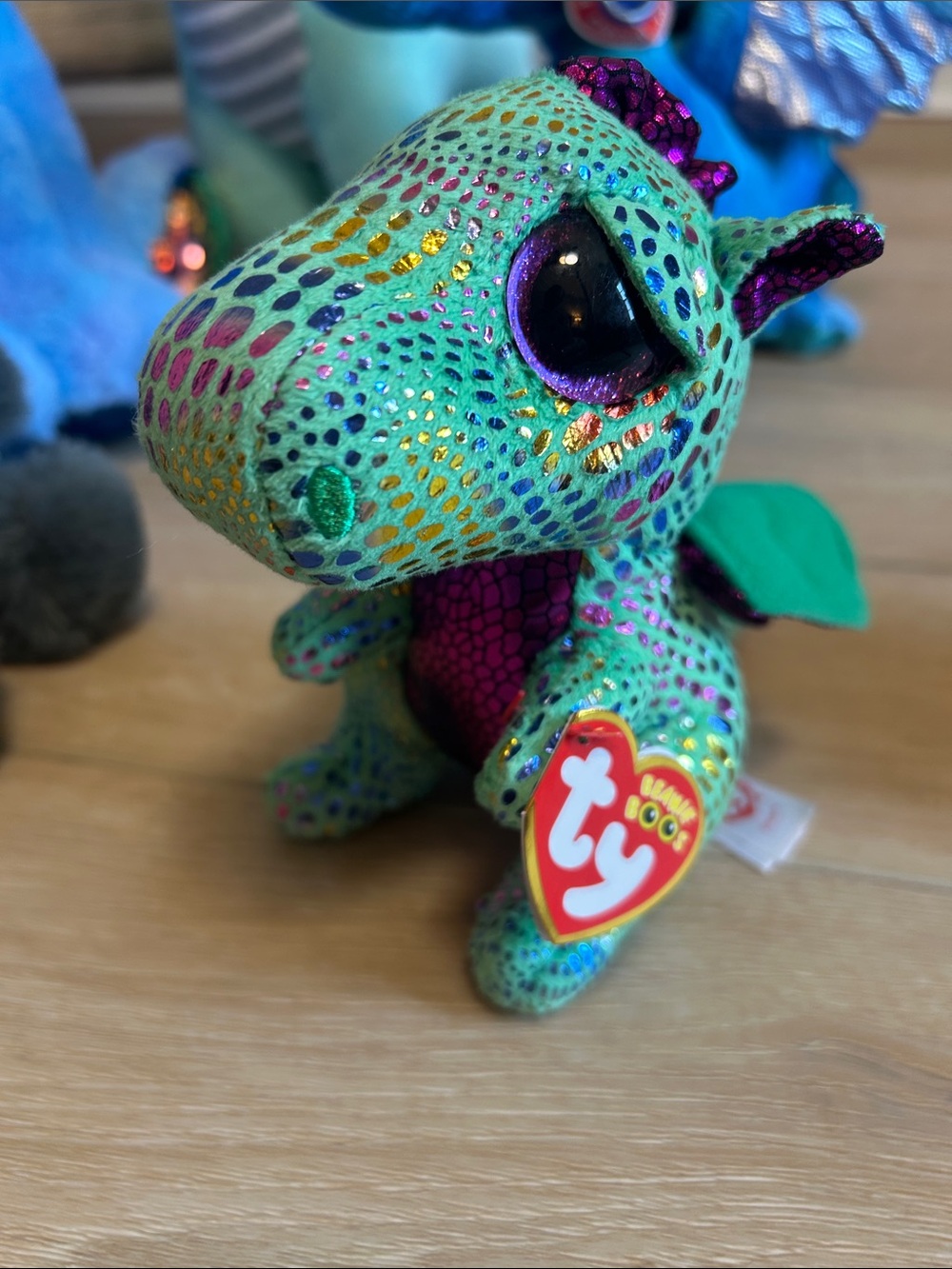 Bundle 6 Plush Dragons Soft Stuffed Animal 3 NWT 3 Large 3 small - Picture 3 of 11